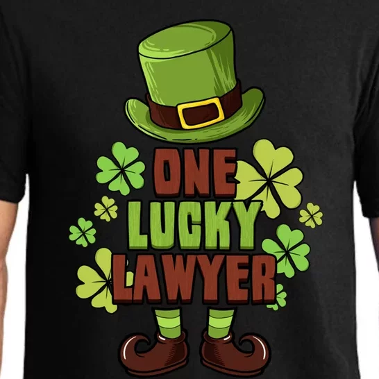 One Lucky Lawyer Laprechaun St Patricks Gift Pajama Set