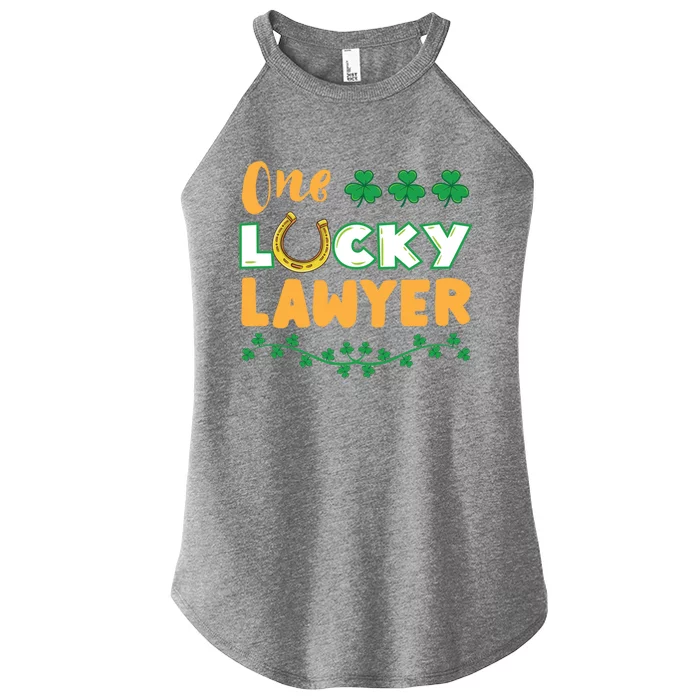 One Lucky Lawyer St Patricks Day Gift Women’s Perfect Tri Rocker Tank