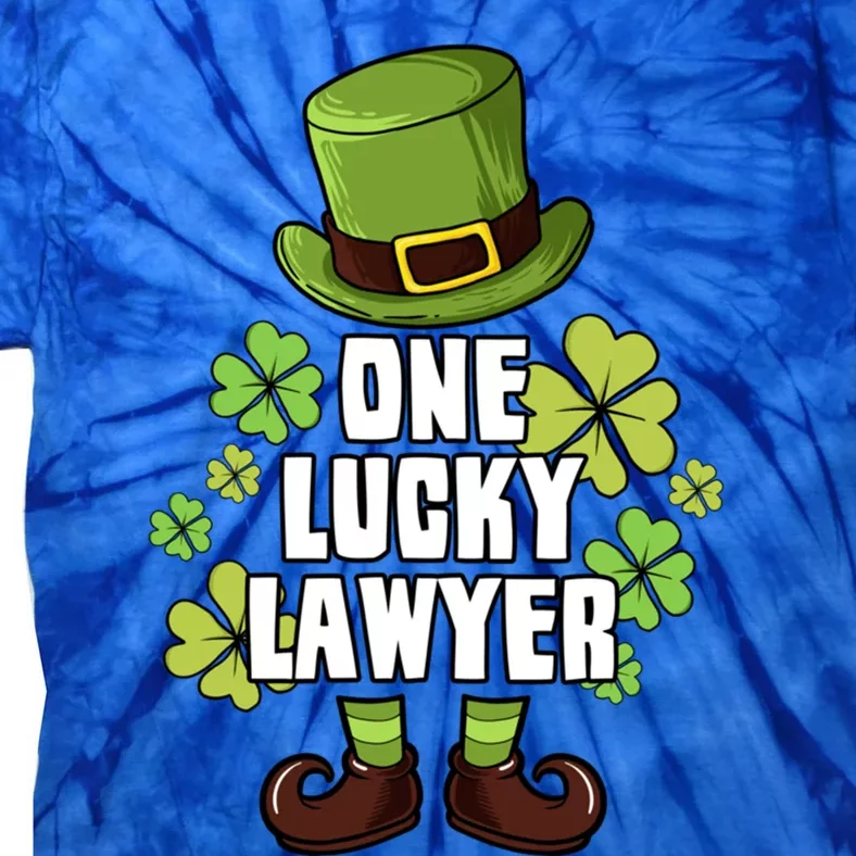 One Lucky Lawyer Laprechaun St Patricks Gift Tie-Dye T-Shirt