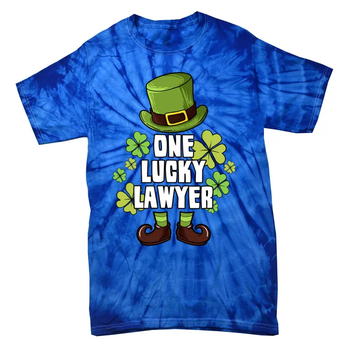 One Lucky Lawyer Laprechaun St Patricks Gift Tie-Dye T-Shirt