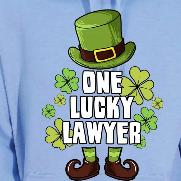 One Lucky Lawyer Laprechaun St Patricks Gift Unisex Surf Hoodie