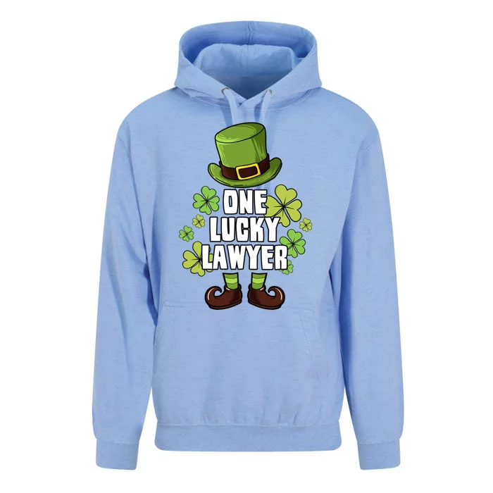 One Lucky Lawyer Laprechaun St Patricks Gift Unisex Surf Hoodie