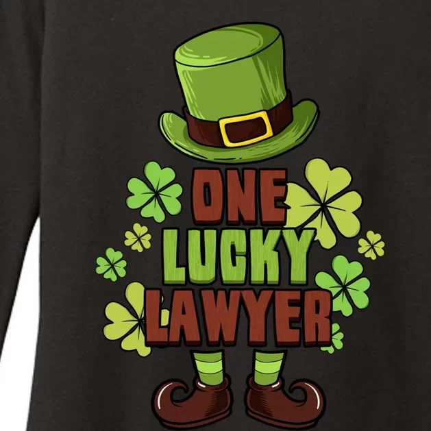 One Lucky Lawyer Laprechaun St Patricks Funny Gift Womens CVC Long Sleeve Shirt