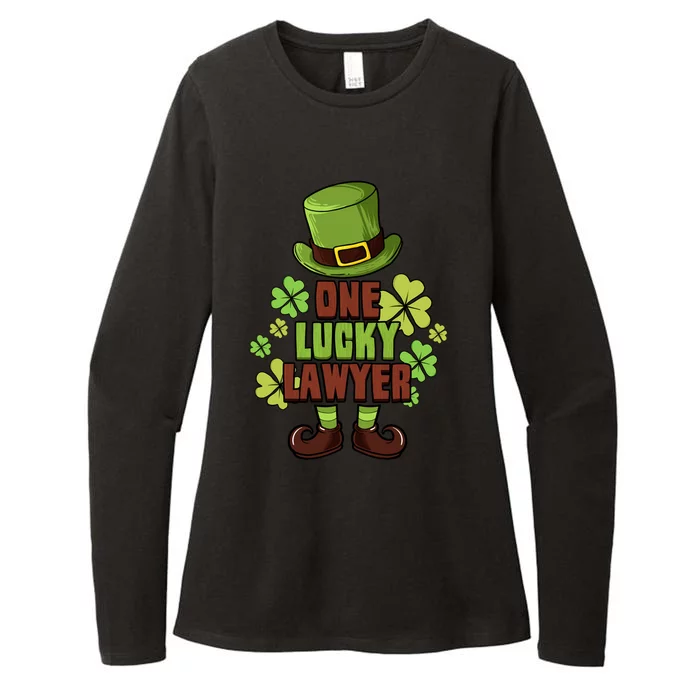 One Lucky Lawyer Laprechaun St Patricks Funny Gift Womens CVC Long Sleeve Shirt