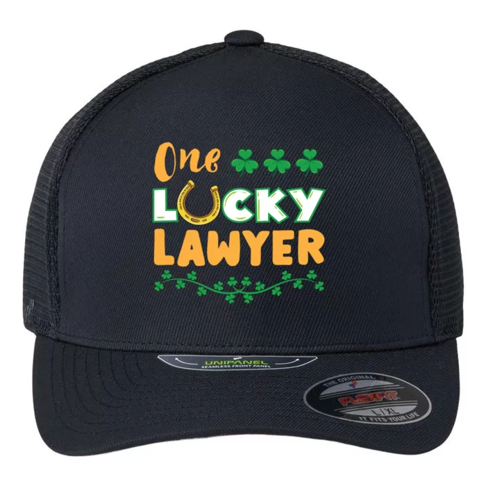 One Lucky Lawyer St Patricks Day Cute Gift Flexfit Unipanel Trucker Cap