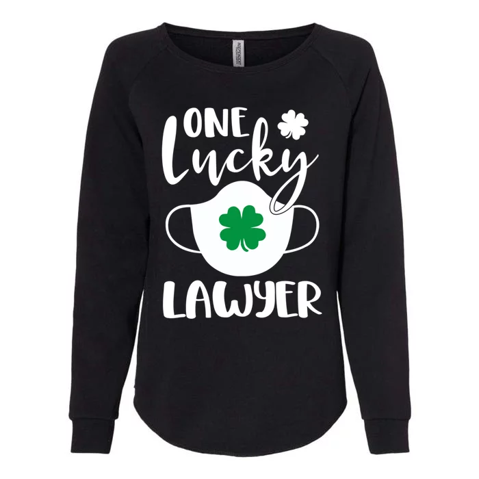 One Lucky Lawyer St Patrick's Day Lawyer Gift Womens California Wash Sweatshirt