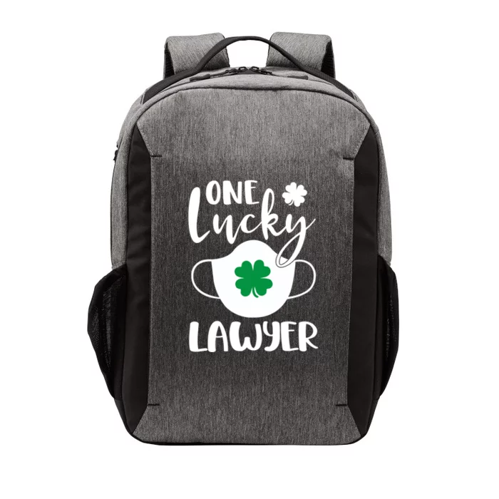 One Lucky Lawyer St Patrick's Day Lawyer Gift Vector Backpack