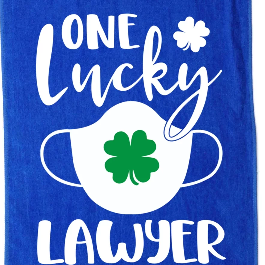 One Lucky Lawyer St Patrick's Day Lawyer Gift Platinum Collection Golf Towel