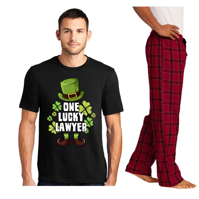 One Lucky Lawyer Laprechaun St Patricks Cute Gift Pajama Set