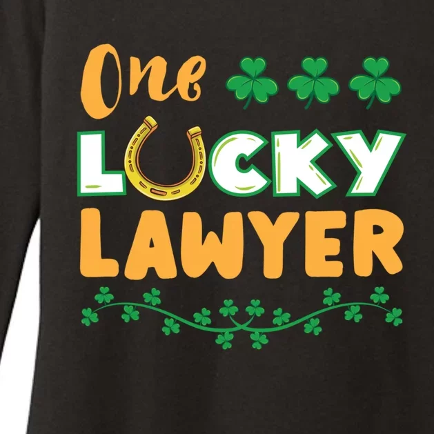 One Lucky Lawyer St Patricks Day Meaningful Gift Womens CVC Long Sleeve Shirt