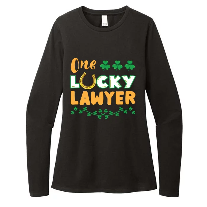 One Lucky Lawyer St Patricks Day Meaningful Gift Womens CVC Long Sleeve Shirt