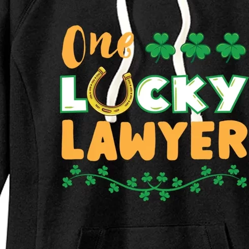 One Lucky Lawyer St Patricks Day Meaningful Gift Women's Fleece Hoodie