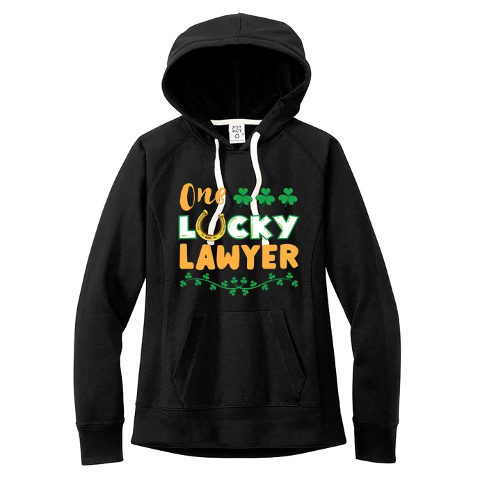 One Lucky Lawyer St Patricks Day Meaningful Gift Women's Fleece Hoodie