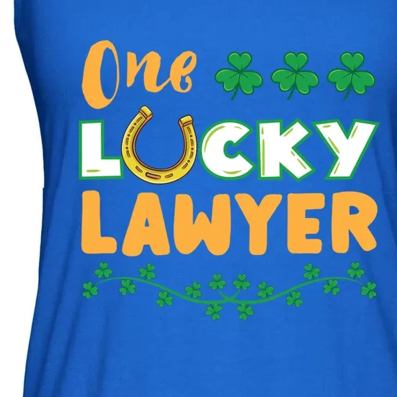 One Lucky Lawyer St Patricks Day Meaningful Gift Ladies Essential Flowy Tank