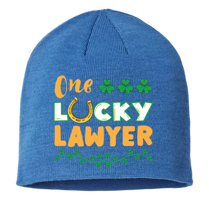 One Lucky Lawyer St Patricks Day Meaningful Gift 8 1/2in Sustainable Knit Beanie