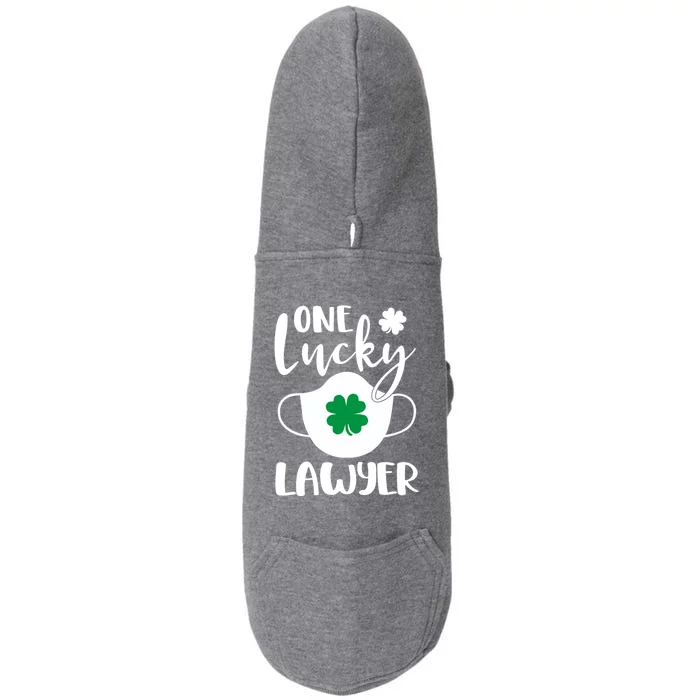 One Lucky Lawyer St Patrick's Day Lawyer Gift Doggie 3-End Fleece Hoodie