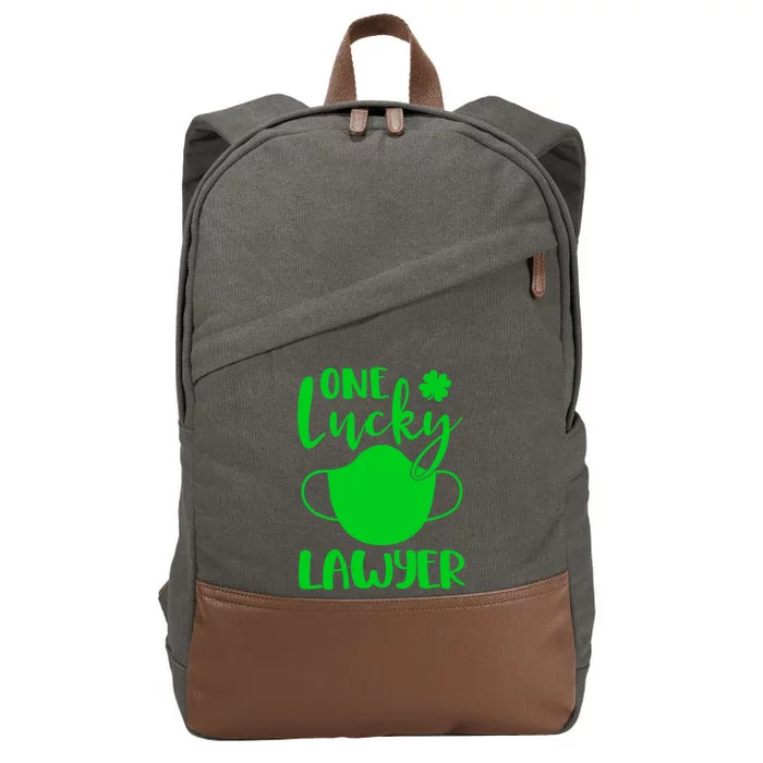 One Lucky Lawyer St Patrick's Day Lawyer Cute Gift Cotton Canvas Backpack