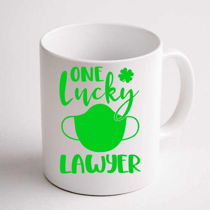 One Lucky Lawyer St Patrick's Day Lawyer Cute Gift Front & Back Coffee Mug