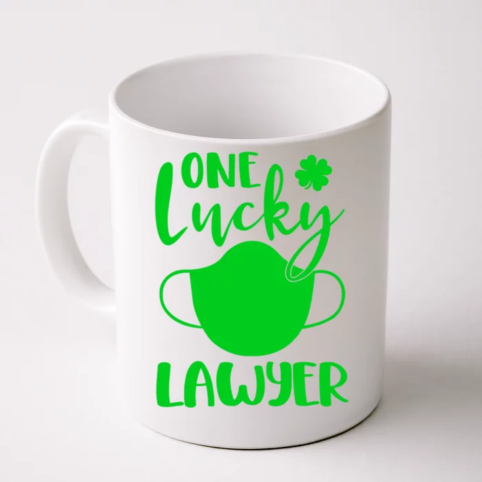 One Lucky Lawyer St Patrick's Day Lawyer Cute Gift Front & Back Coffee Mug