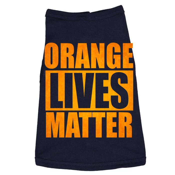 Orange Lives Matter Funny Donald Trump Doggie Tank