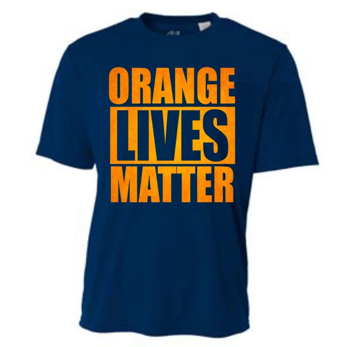 Orange Lives Matter Funny Donald Trump Cooling Performance Crew T-Shirt