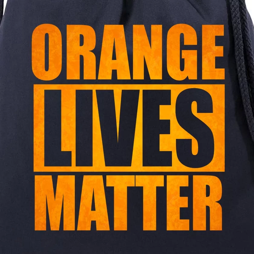 Orange Lives Matter Funny Donald Trump Drawstring Bag