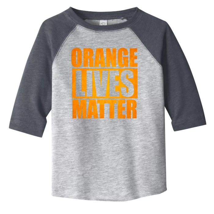 Orange Lives Matter Funny Donald Trump Toddler Fine Jersey T-Shirt