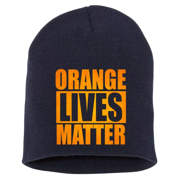 Orange Lives Matter Funny Donald Trump Short Acrylic Beanie