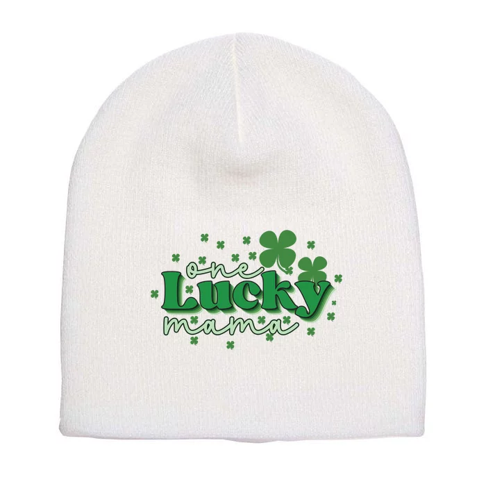 One Lucky Mama Short Acrylic Beanie