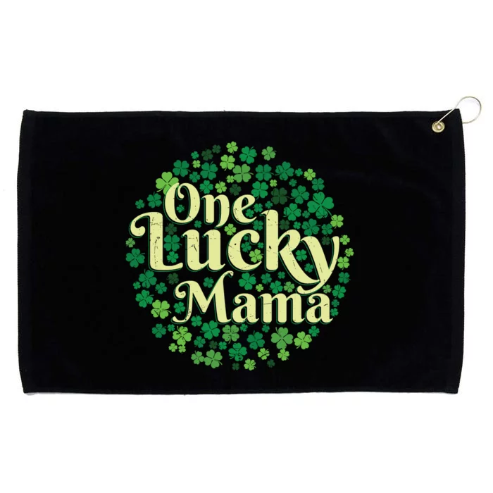 One Lucky Mama St Patricks Day Grommeted Golf Towel