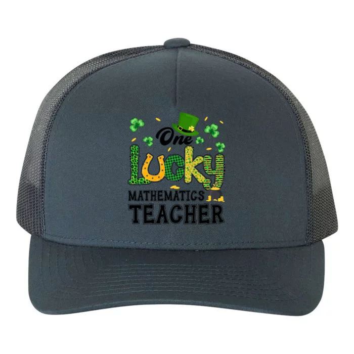 One Lucky Mathematics Teacher St Patricks Day Gift Yupoong Adult 5-Panel Trucker Hat