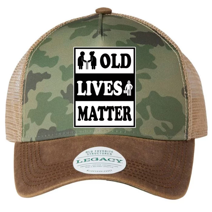 Old Lives Matters Funny 60th Birthday Dad Gag Funny Gift Legacy Tie Dye Trucker Hat