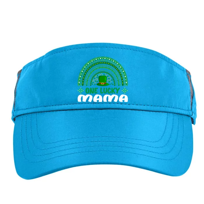 One Lucky Mama Gift St Patrick's Day Funny For Mama Great Gift Adult Drive Performance Visor