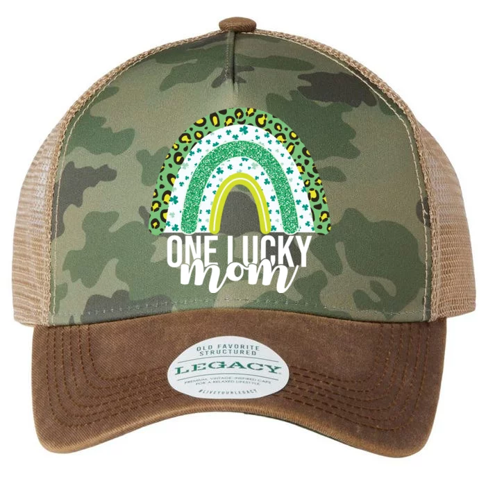 One Lucky Mom Rainbow St Patrick's Day Legacy Tie Dye Trucker Hat