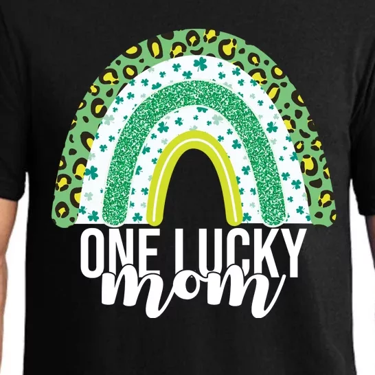 One Lucky Mom Rainbow St Patrick's Day Pajama Set