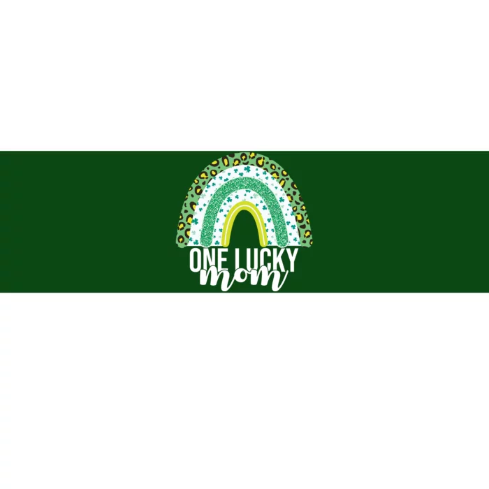 One Lucky Mom Rainbow St Patrick's Day Bumper Sticker