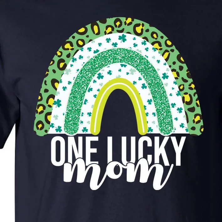 One Lucky Mom Rainbow St Patrick's Day Tall T-Shirt