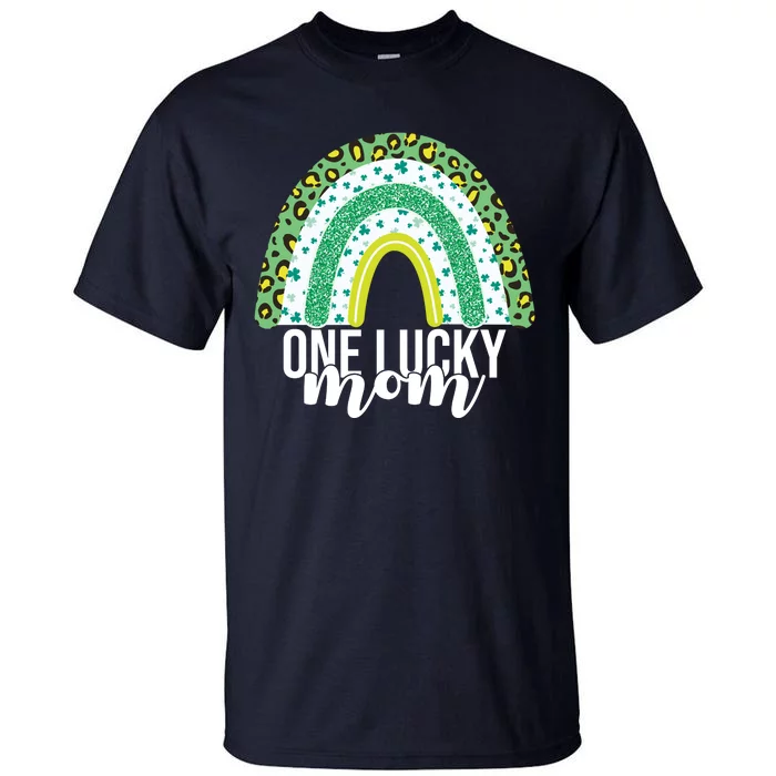 One Lucky Mom Rainbow St Patrick's Day Tall T-Shirt