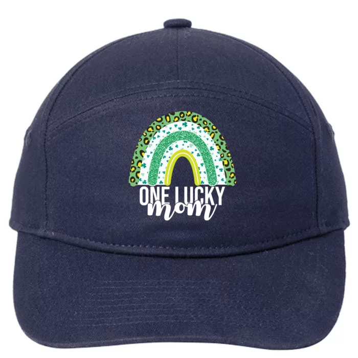 One Lucky Mom Rainbow St Patrick's Day 7-Panel Snapback Hat