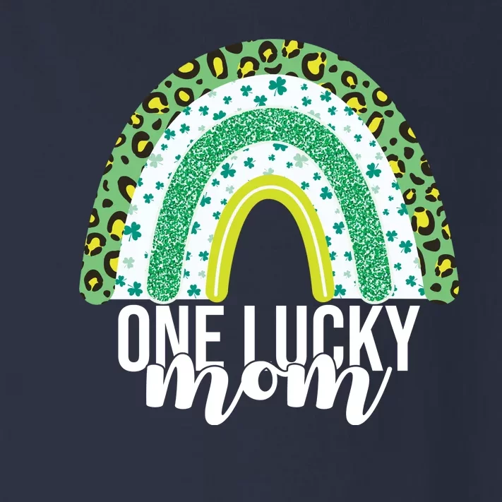 One Lucky Mom Rainbow St Patrick's Day Toddler Long Sleeve Shirt