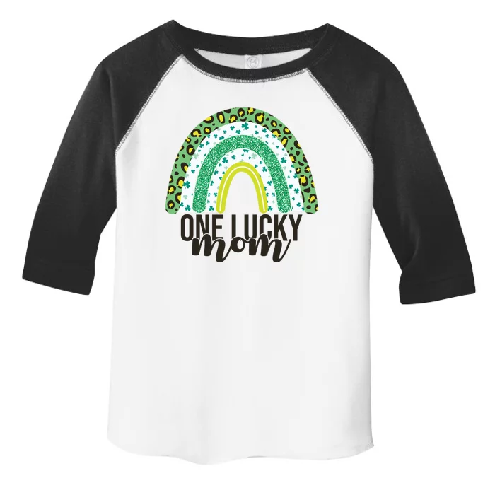 One Lucky Mom Rainbow St Patrick's Day Toddler Fine Jersey T-Shirt