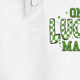 One Lucky Mama St Patrick’S Retro Dry Zone Grid Performance Polo