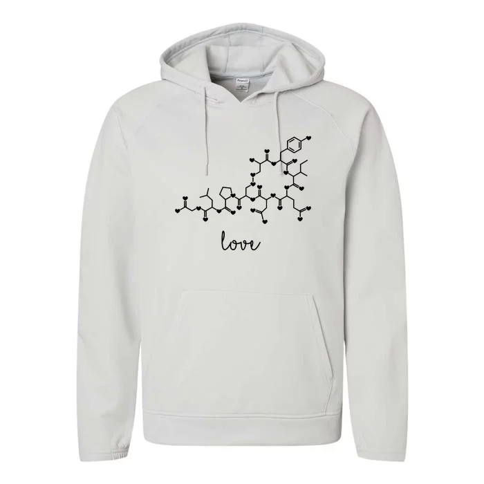 Oxytocin Love Molecule Performance Fleece Hoodie