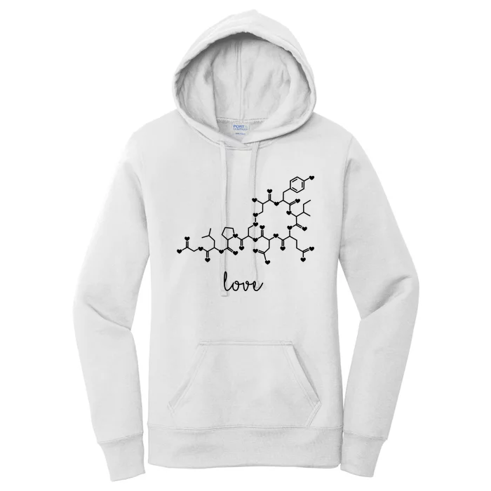 Oxytocin Love Molecule Women's Pullover Hoodie