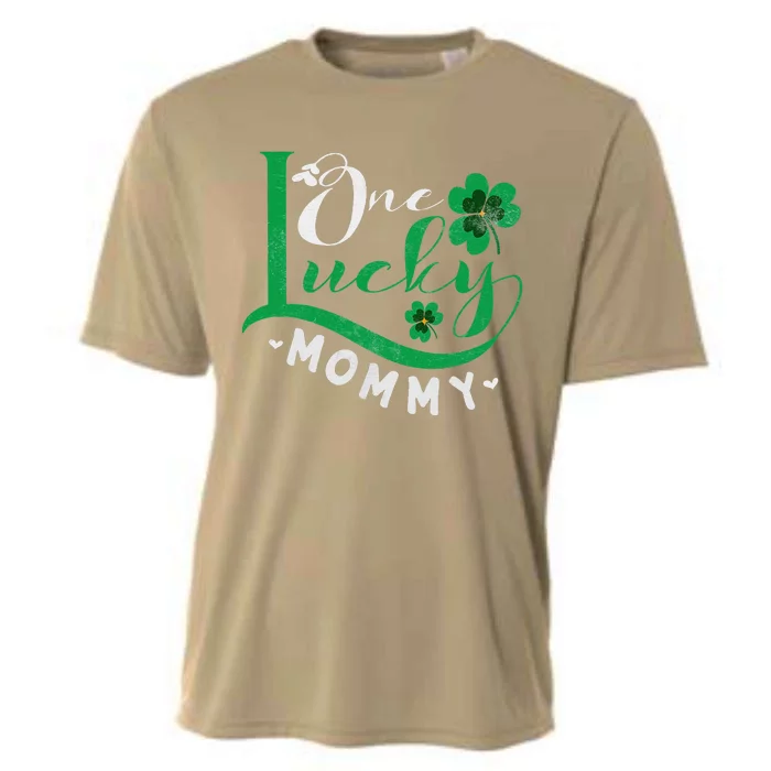 One Lucky Mommy Irish Shamrock St Patricks Day Fun Family Funny Cooling Performance Crew T-Shirt