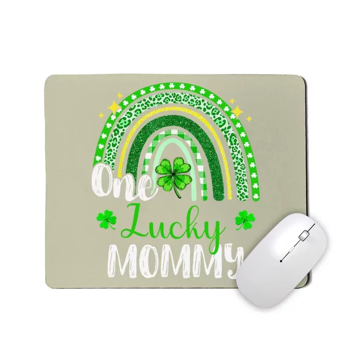 One Lucky Mommy Leopard Print Rainbow St Patrick’s Day Mousepad