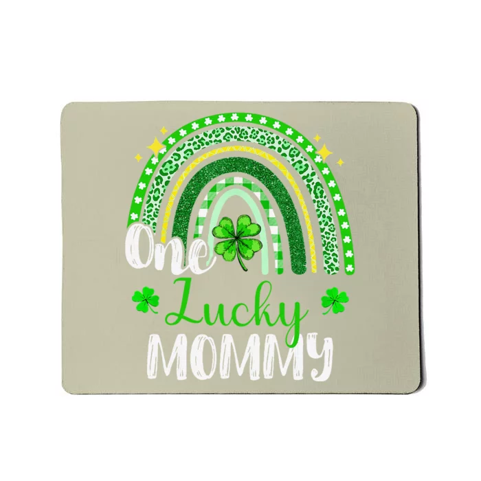 One Lucky Mommy Leopard Print Rainbow St Patrick’s Day Mousepad