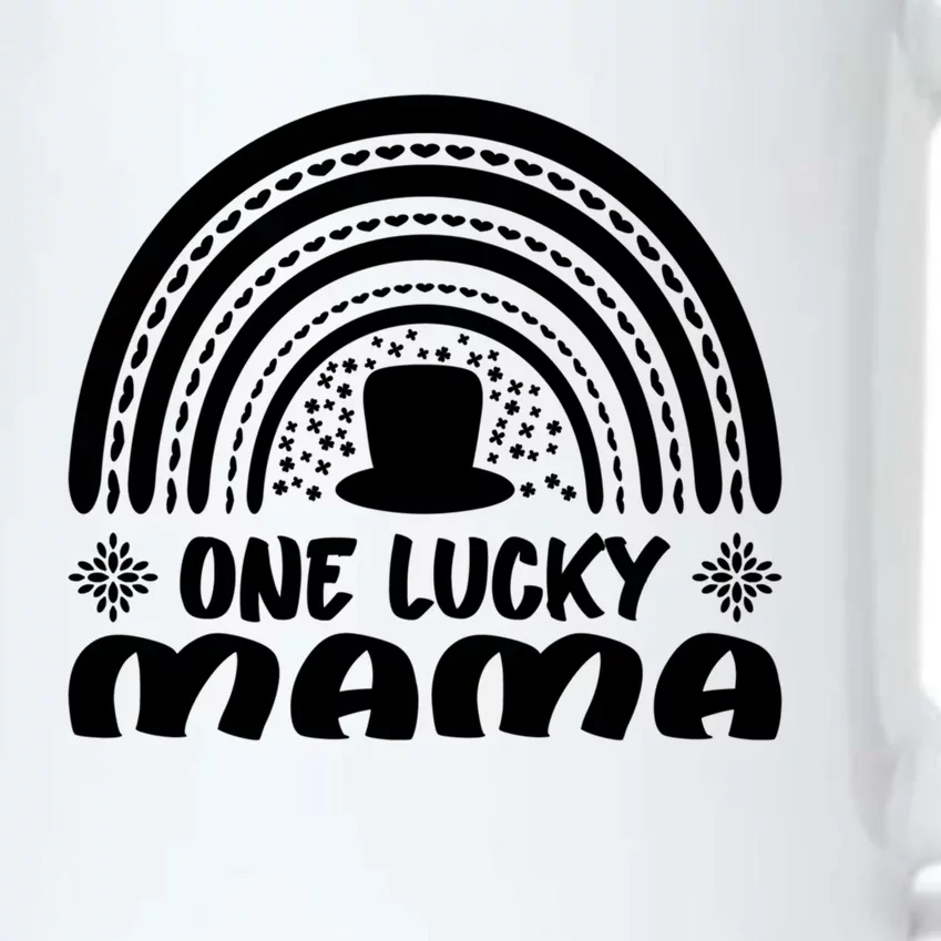 One Lucky Mama Gift St Patrick's Day Funny For Mama Gift Black Color Changing Mug