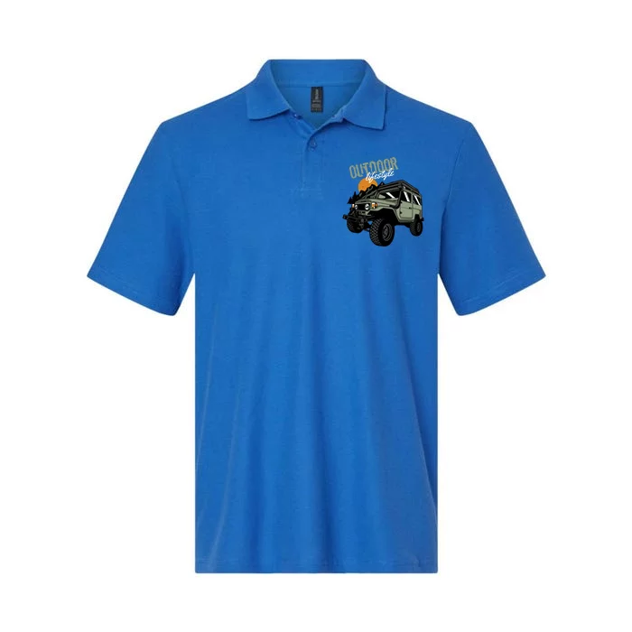 Outdoor Lifestyle Mud Truck And Mudding Gift Softstyle Adult Sport Polo