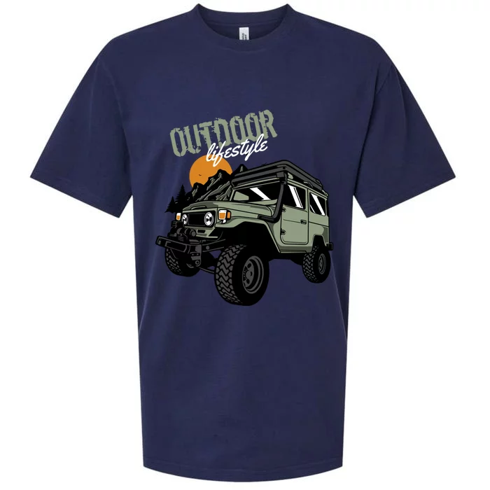 Outdoor Lifestyle Mud Truck And Mudding Gift Sueded Cloud Jersey T-Shirt